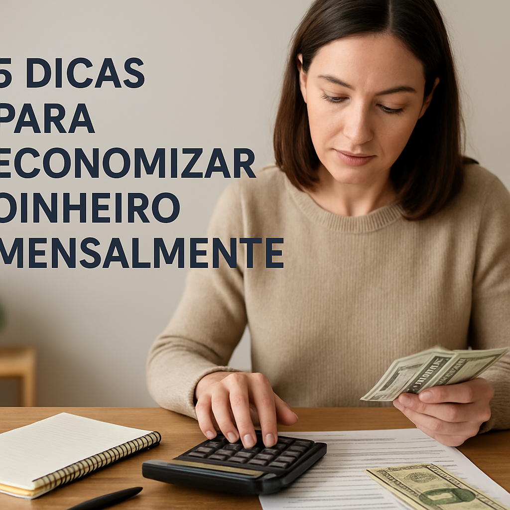 5 Dicas para Economizar Dinheiro Mensalmente